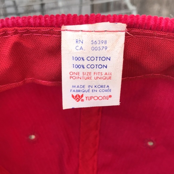 VTG 70s-80s KUHS Cross Country Team Corduroy Snapback Hat, OS - Picture 9 of 9